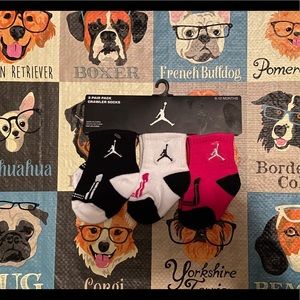 - Jordan Girls 3 Pack Crawler Socks***FINAL PRICE***
